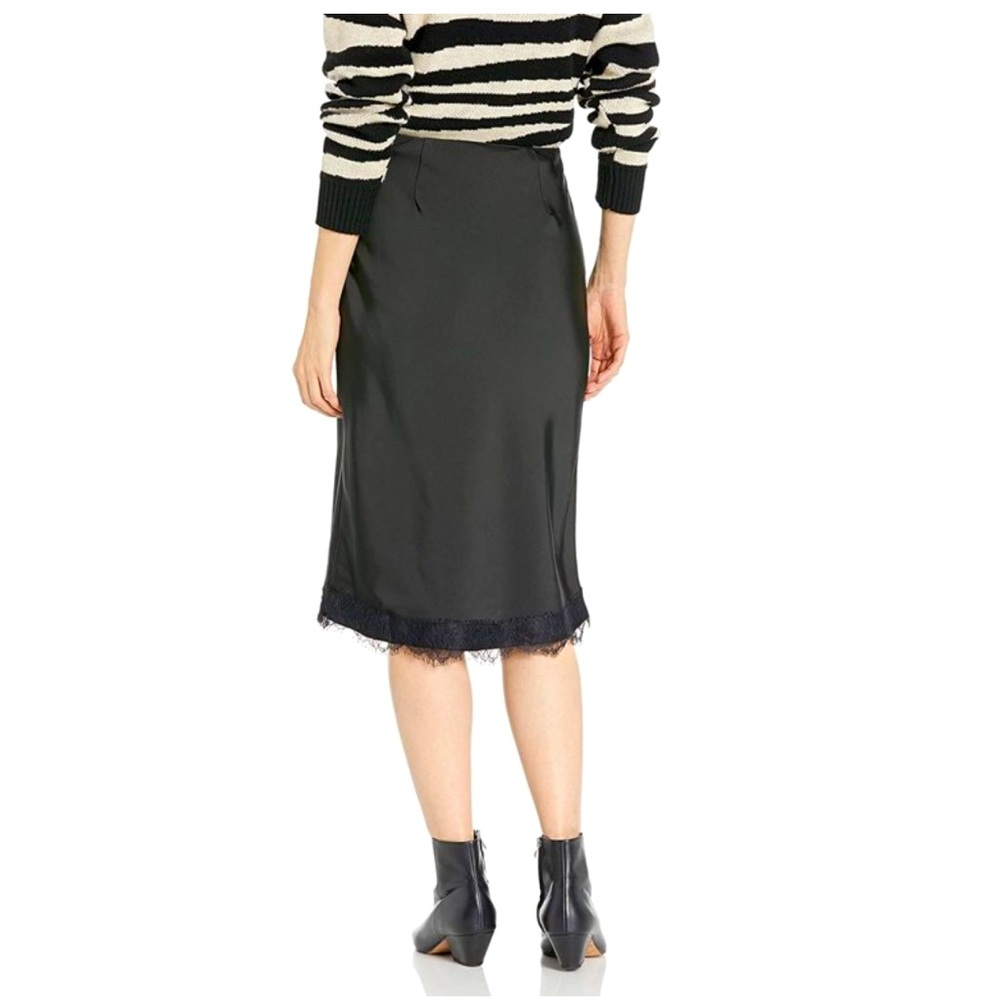 cupcakes and cashmere Women's Indio Heavey Satin Midi Skirt size XS